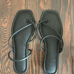 Dolce vita black slip on sandal